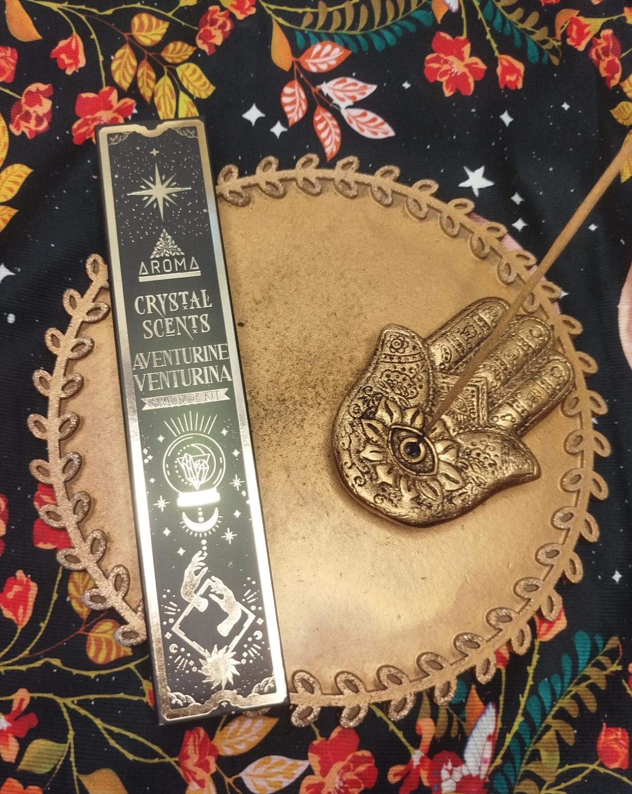 AROMA incienso+cristal Aventurina