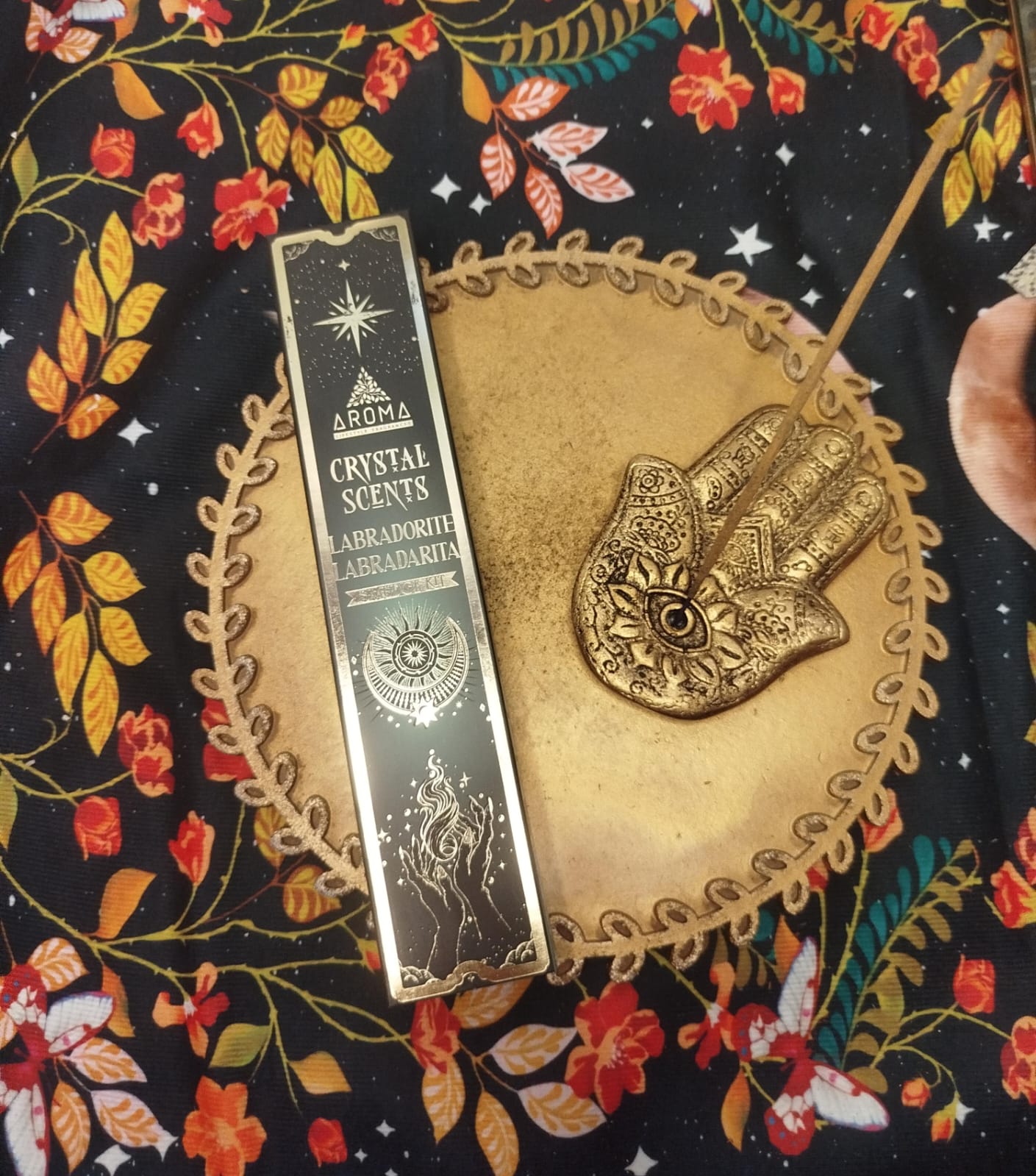 AROMA incienso+cristal Labradorita